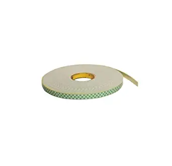 3M Double Coated Urethane Foam Tape 4026, Natural, 1/2 in x 36 yd, 62 mil