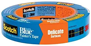 36 Pack 3M 2080-1A 1" x 60-yd Scotch-Blue Safe-Release Painters Tape for Delicate Surfaces