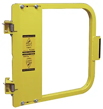 PS DOORS LSG-30-PCY Ladder Safety Gate Mild Carbon Steel, Powder Coat Yellow, Fits Opening 28-3/4" to 32-1/2", Each