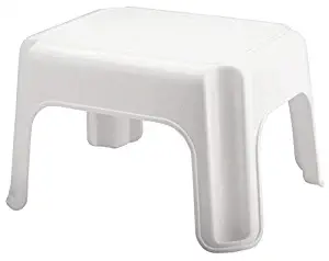 Rubbermaid Step Stool, Small Stool, White, Small (FG420087WHT)