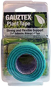 Gauztex® Garden Tape – Plants, Vines & Trees – Self-Adhesive Support Wrap – Strong Non-Slip Grip (1 Roll), 1 ½" x 7 ½ yds, Green