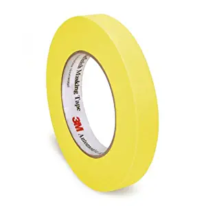 3M 06652 18 mm x 55 m Automotive Refinish Masking Tape, Pack of 48