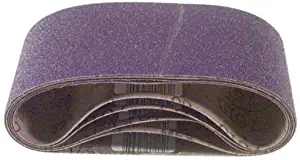 3M 81414 3-Inch by 24-Inch Purple Regalite Resin Bond 120 Grit Cloth Sanding Belt - 5 Pack