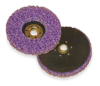 3M Scotch-Brite CX-DN Extra Coarse Grit, 4-1/2" x 5/8-11 Silicon Carbide Clean & Strip XT Disc Purple