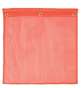 Safety Flag SFKVD18 18-Inch Mesh Safety Flags, Red/Orange