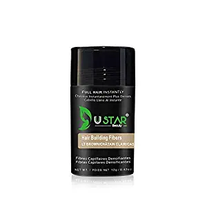 Ustar Hair building Fibers Hair Loss Concealer for Thinning Hair Light Brown 0.42oz 12g