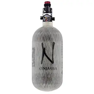 Ninja Carbon Fiber HPA Tank - PRO V2 SHP REG - 45/4500 - Grey