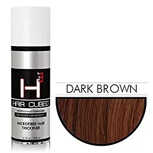 Hair FIBERS concealer [water proof] for male and female BIG 200ml Dark Brown HairCubed