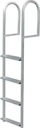 3 Step Stationary Ladder, Aluminum - Jif Marine