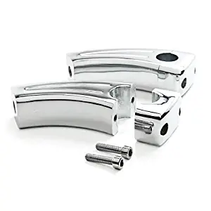 Krator 3.5" Chrome Bike Handlebar Pullback Risers 7/8" For Kawasaki Ninja EX 500 500R