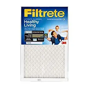 20x20x1 (19.7 x 19.7) Filtrete Ultimate Allergen Reduction 1900 Filter by 3M (2 Pack)