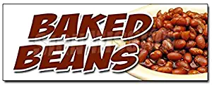 Baked Beans Decal Sticker Slo Slow Cooked Hot Dogs Brown Sugar Bacon Sticker Sign - Sticker Graphic Sign - Will Stick to Any Smooth Surface