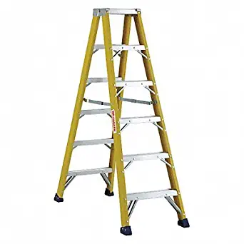 Westward, 44YY68, 6' Fiberglass 375 Lb. Twin Stepladder, Type Iaa