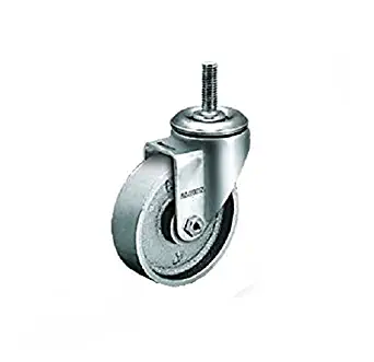 Albion 02CA03041S-S31 3" Diameter Cast Iron Wheel Institutional Swivel Stem Caster, Roller Bearing, 1/2" Stem Diameter x 1-1/2" Stem Length, 200 lb. Capacity Range