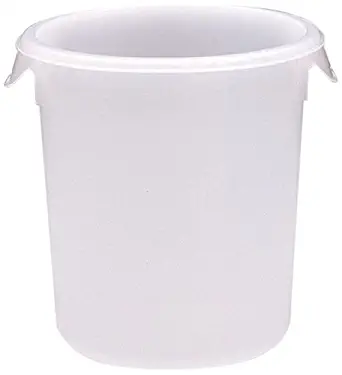 Rubbermaid Commercial Products FG572100WHT Round Storage Container, 4 Quart Capacity (Pack of 12)