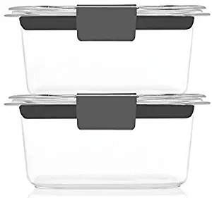 Brilliance Food Storage Container, Small, 1.3 Cup, Clear, Set of 4