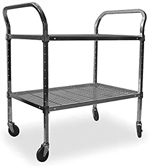 51-1/2"L x 24"W x 42"H Zinc Plated Steel Wire Utility Cart, 800 lb. Load Capacity