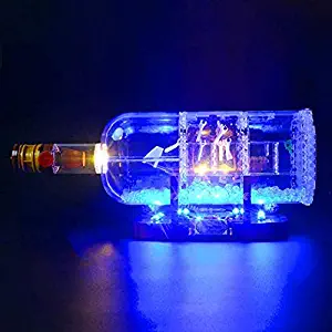 Briksmax Ship in a Bottle Led Lighting Kit- Compatible with Lego 21313 Building Blocks Model- Not Include the Lego Set