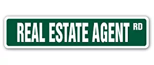 Real Estate Agent Street Sign Realtor Home condo Apartment Sales | Indoor/Outdoor |  24" Wide