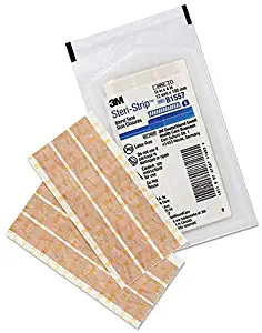 3M Steri-Strip Blend Tone Skin Closures 1/2"x4" Non-Reinforced Tan 6/pk B1557