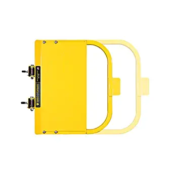 Safety Gate Company Self-Closing Yellow Safety Gate for Square or Round Post Mount 16-22" (Safety Yellow)