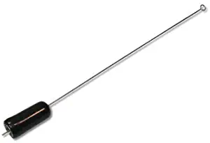 Antenna with Coaxial Connection F Connector for use with Gate receiver 8" long and a protective rubber, Silver, 8 Inch