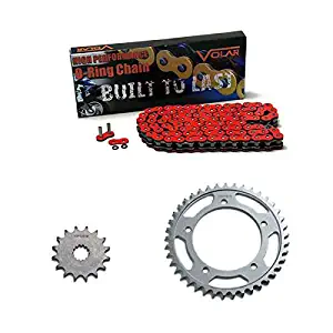 Volar O-Ring Chain and Sprocket Kit - Red for 1996-2003 Kawasaki Ninja ZX7R