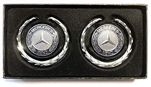 Ycsm 2 Pcs Size : 6cm Zinc Alloy Refit and Decoration 3D Logo Emblem 3M Badge Sticker Fender Badge Sticker Apply to for Mercedes-Benz