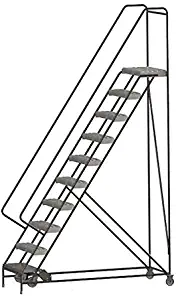 Tri-Arc WLAR110245 - Rolling Ladder 10 Step Aluminum Serrated