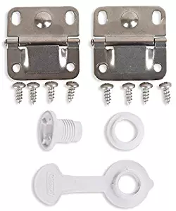 Coleman Ice Chest Cooler Replacement Stainless Steel Hinges and Screws Set & Standard Drain Plug Assembly - 1" Shaft Length Combo/Bundle