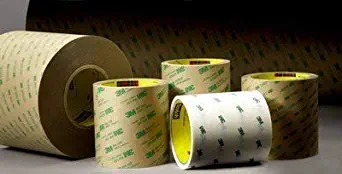 3M 966 Clear Transfer Tape - 1 in Width x 2 mil Thick - Densified Kraft Paper Liner - 11709 [PRICE is per ROLL]