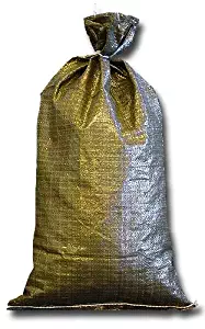 Military Sand bags Deluxe Quality - 20 Sandbags, Polypropylene Empty Heavy Duty Green poly
