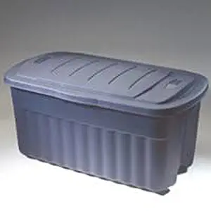 Rubbermaid 2547CPDIM 40 Gallon Roughtote Jumbo Storage Box