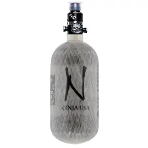 Ninja Carbon Fiber HPA Tank - PRO V2 SLP REG - 45/4500 - Grey