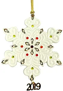 Lenox 2019 Annual Gemmed Snowflake Ornament