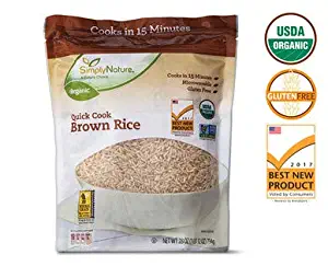 Simply Nature USDA Organic Gluten-Free Whole Grain Quick Cook Microwaveable Brown Rice - 28 oz