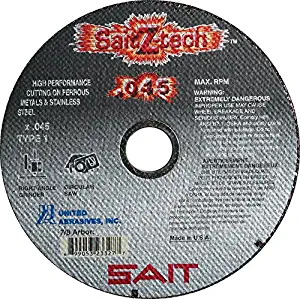 United Abrasives- SAIT 23324 Type 1 4-1/2-Inch x .045-Inch x 7/8-Inch 13300 Max RPM Z-Tech - High Performance Cut-Off Wheels, 50-Pack