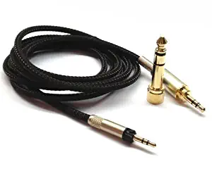 NewFantasia Replacement Audio Upgrade Cable for Sennheiser HD598 / HD558 / HD518 / HD598 Cs / HD599 / HD569 / HD579 Headphones 1.5meters/4.9feet