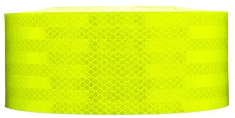 Safe Way Traction 2" x 150' Roll 3M Fluorescent Yellow Green Reflective Safety Tape 983-23