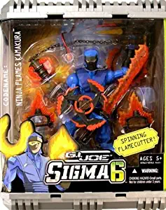 G.I. Joe 8 Inch Commando Sigma 6 - Spinning Flamecutter Ninja Flames Kamakura