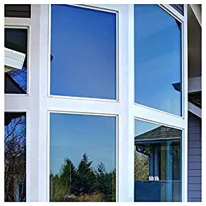 BDF PRBL Window Film Premium Color High Heat Control and Daytime Privacy Blue (36in X 14ft)