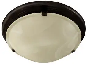 Broan 761RB Decorative Ventilation Fan with Light, 80 CFM 2.5 Sones, Oil Rubbed Bronze and Ivory Alabaster Glass (Renewed)