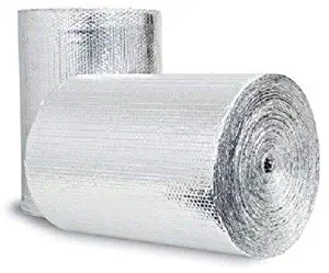 US Energy Products 24" x 10' Double Bubble Reflective Foil Insulation Thermal Barrier R8 Industrial Strength, Commercial Grade, No Tear, Radiant Barrier Wrap for Weatherproofing Attics, & more!