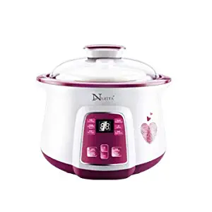 Narita Digital Electric Stew Pot / 1.6L, one large ceramic pot (1.6 Liter) and two small ceramic pot (0.4 Liter) NSQ-1855 By C&H Solutions