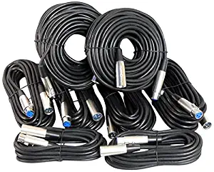 Your Cable Store XLR/Mic Cable Kit Two 50 ft, Two 15 ft and Four 25 Foot XLR Patch Cables