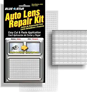 Blue Star Auto Reverse Light / Tail Light / Head Light Lens Repair Kit, Clear