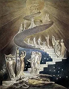 Posterazzi Jacobs Ladder Poster Print by William Blake (11 x 14)