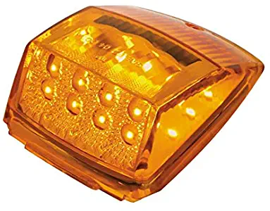 United Pacific 39527 17 Reflector Square Cab Light Led/Amber Lens