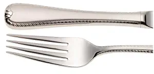 Lenox Gorham Ribbon Edge Frosted 5-Piece Stainless Steel Flatware Place Setting, Service for 1, Silver - 9067510