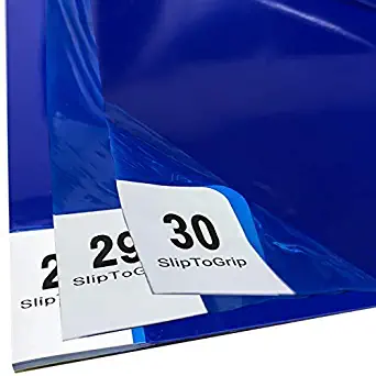 IPRIMIO Premium Sticky Tacky Mats - Optimal Thick 0.04mm – 18”x 36" - 4 Pack of 30 Sheets / 120 Sheets Blue Sheets - Clean Room Laboratory, Hospitals, Office, Construction, Home, Clinics